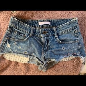 Zara traulific Jean shorts